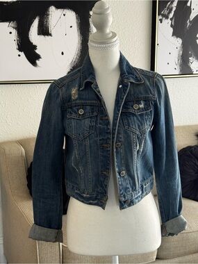 Hollister Cropped Jean Jacket